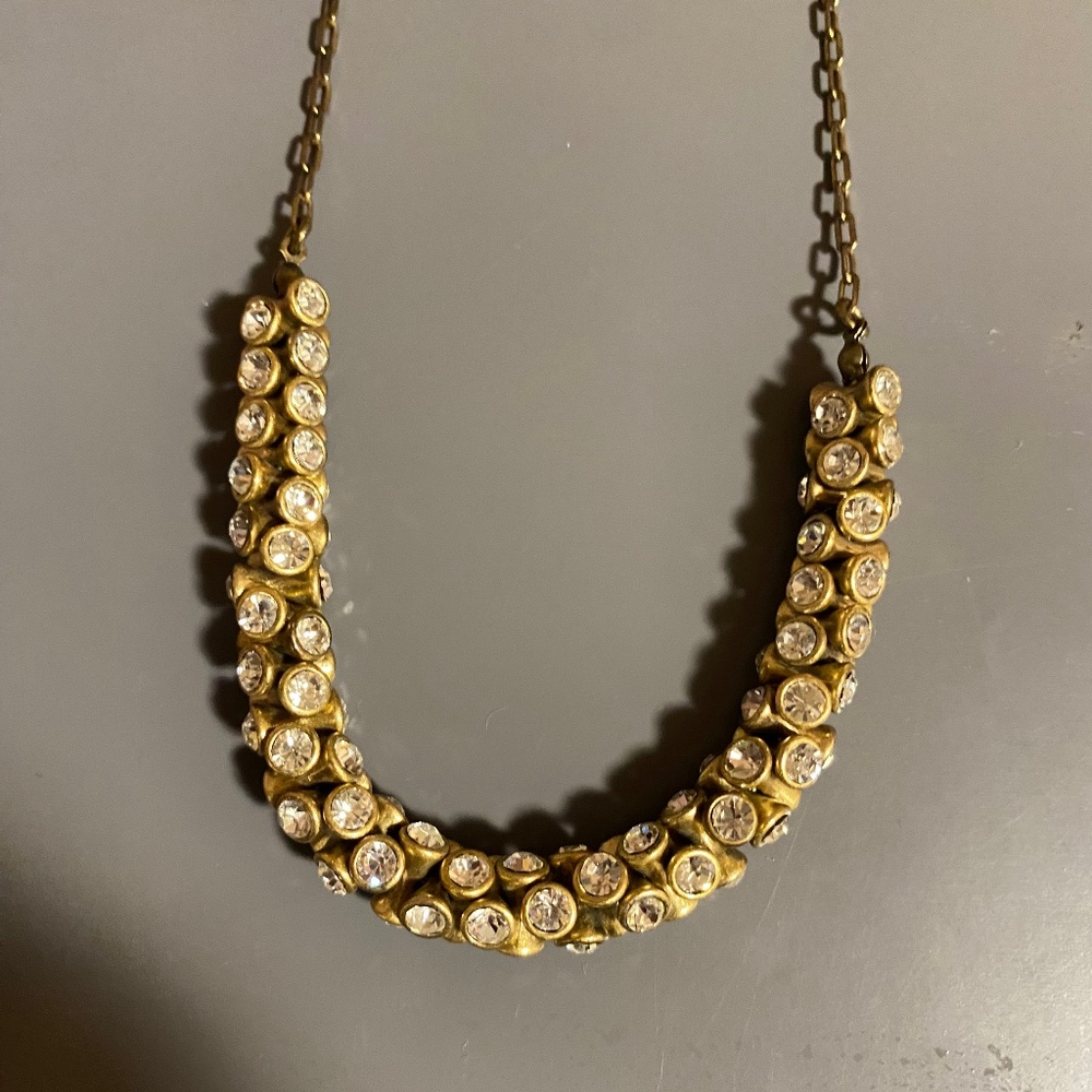 Gorgeous J Crew Bronze and Gold Bubble Necklace